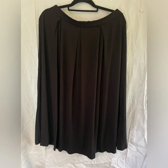 ASOS Black Pleated Midi Skirt - US 14 - Picture 4 of 7